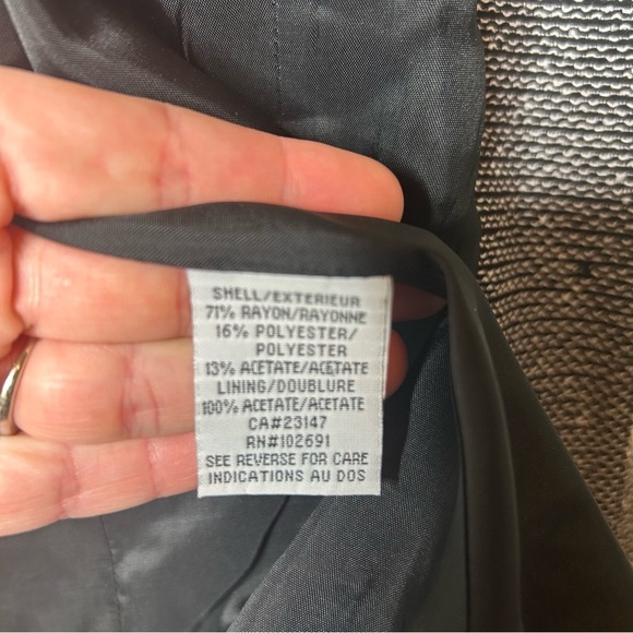 Vintage Talbots Black and White Blazer Structured Suit Jacket Size 4 - Picture 7 of 8